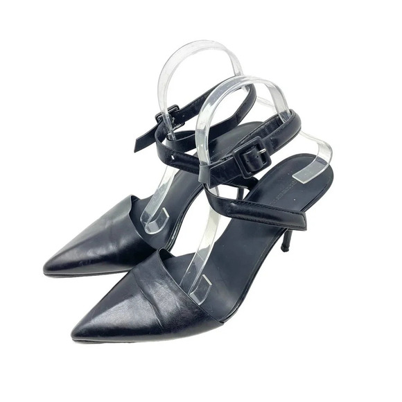 Alexander Wang Lovisa Heels d’Orsay Pump Pointed Toe Leather BlackSize 40 US 10‎ - Picture 5 of 12